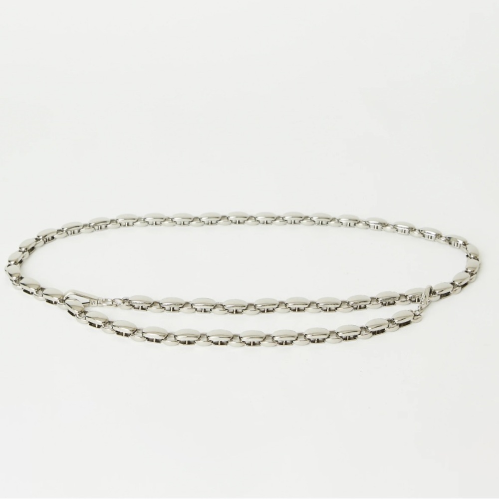 B-Low the Belt Silver Chain Belt
